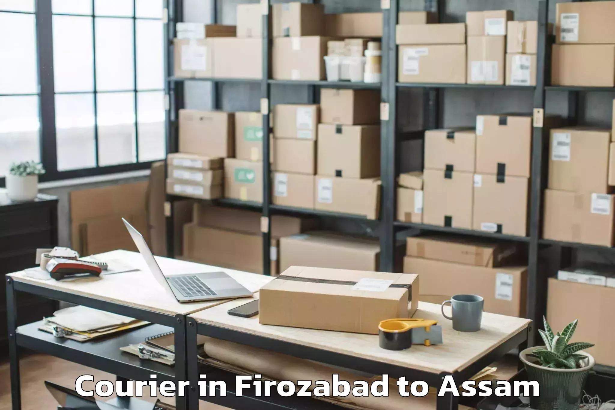 Hassle-Free Firozabad to Kalgachia Courier